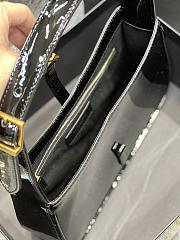 YSL Le5À7 Hobo Bag Black Shiny - 6