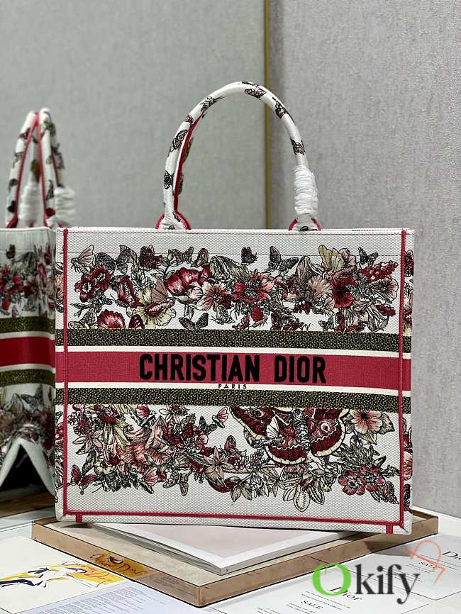Dior Book Tote Large 41.5 Flowers 9147 - 1