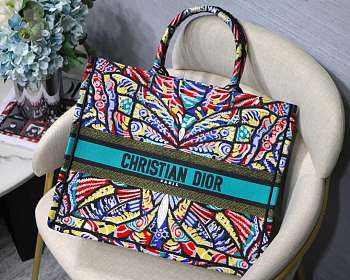 Dior Book Tote Large 41.5 Butterfly Multicolor 9155