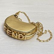 Fendi Graphy Mini 16 Gold Leather  - 5
