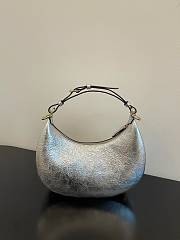 Fendi Graphy Small 29 Silver Leather - 3