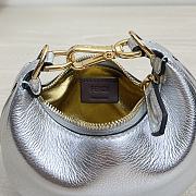 Fendi Graphy Mini 16 Silver Leather - 5