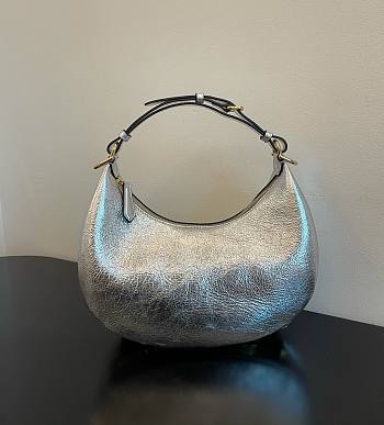Fendi Graphy Small 29 Silver Leather