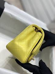 Chanel Flapbag Small 17 Yellow Lambskin - 6
