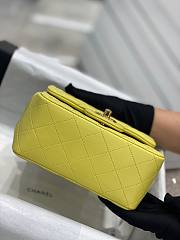 Chanel Flapbag Small 17 Yellow Lambskin - 5