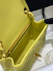 Chanel Flapbag Small 17 Yellow Lambskin - 4