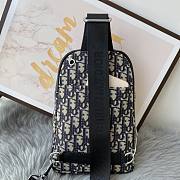 Dior Oblique Jacquard 24 Men's Backpack  - 3
