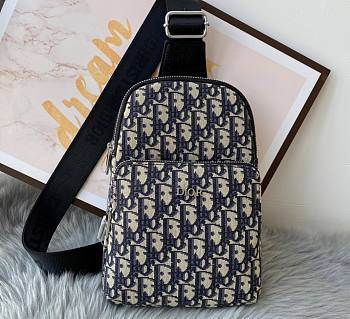 Dior Oblique Jacquard 24 Men's Backpack 