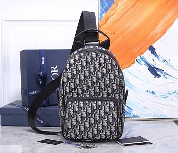 Dior Oblique Jacquard 32 Mini Rider Men's Backpack