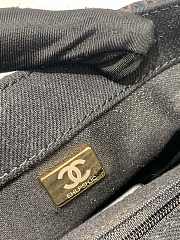 Chanel Medium Flapbag 23 Denim Black Printed - 5