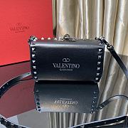 Valentino Garavani Rockstud Alcove 19 Black Leather Black Tone 0089 - 3