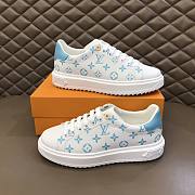 Louis Vuitton Time Out Sneakers Blue Monogram 9234 - 6