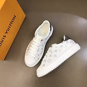 Louis Vuitton Time Out Sneakers Silver Monogram 9235 - 1