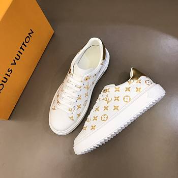 Louis Vuitton Time Out Sneakers Gold Monogram 9236
