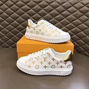 Louis Vuitton Time Out Sneakers Gold Monogram 9236 - 5