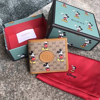 Gucci x Disney Wallet GG Supreme Mickey Mouse Printed