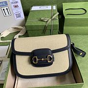 Gucci Horsebit Beige 25 Shoulder Bag 602204 - 1