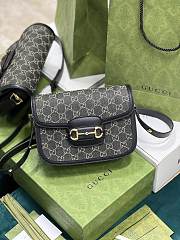Gucci Horsebit Ophidia Black 25 Shoulder Bag 602204 - 1