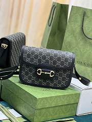 Gucci Horsebit Ophidia Black 25 Shoulder Bag 602204 - 2