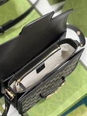 Gucci Horsebit Ophidia Black 25 Shoulder Bag 602204 - 3