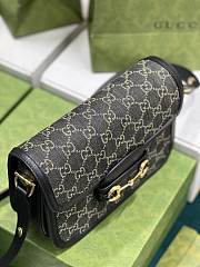 Gucci Horsebit Ophidia Black 25 Shoulder Bag 602204 - 4