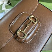 Gucci Horsebit Brown Leather 20 Shoulder Bag 658574  - 6