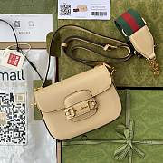 Gucci Horsebit Beige Leather 20 Shoulder Bag 658574 - 1