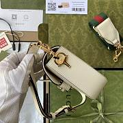 Gucci Horsebit White Leather 20 Shoulder Bag 658574 - 6
