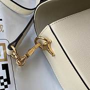 Gucci Horsebit White Leather 20 Shoulder Bag 658574 - 3
