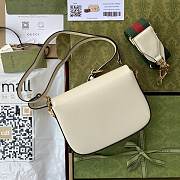 Gucci Horsebit White Leather 20 Shoulder Bag 658574 - 2
