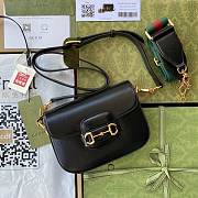 Gucci Horsebit BlackLeather 20 Shoulder Bag 658574 - 1