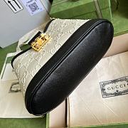 Gucci Handbag GG Embossed 25 Black Leather - 6