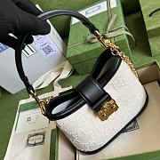 Gucci Handbag GG Embossed 25 Black Leather - 5