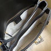 Gucci Handbag GG Embossed 28 White Leather - 6