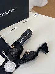 Chanel Sandal Heels Black/ Beige/ White 9301 - 4