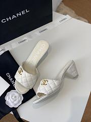 Chanel Sandal Heels Black/ Beige/ White 9301 - 2