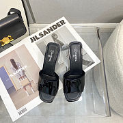 Chanel Sandal Heels Black Shiny 9304 - 1