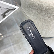 Chanel Sandal Heels Black Shiny 9304 - 5