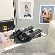 Chanel Sandal Heels Black Shiny 9304 - 2
