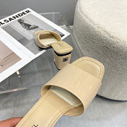 Chanel Sandal Heels Beige Shiny 9303 - 2