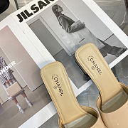 Chanel Sandal Heels Beige Shiny 9303 - 3