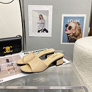 Chanel Sandal Heels Beige Shiny 9303 - 4