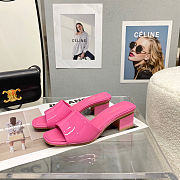 Chanel Sandal Heels Pink Shiny 9302 - 5
