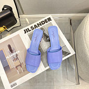Chanel Sandal Heels Purple Shiny 9305 - 1