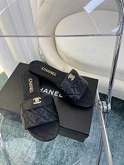 Chanel Slide Black Lambskin 9307 - 2