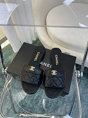 Chanel Slide Black Lambskin 9307 - 5