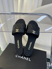 Chanel Slide Black Lambskin 9307 - 6