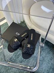 Chanel Slide Black Lambskin 9307 - 1