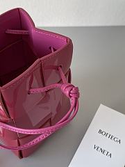 Bottega Veneta Cassette Intrecciato 19 Pink Shiny bucket - 2