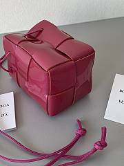 Bottega Veneta Cassette Intrecciato 19 Pink Shiny bucket - 3